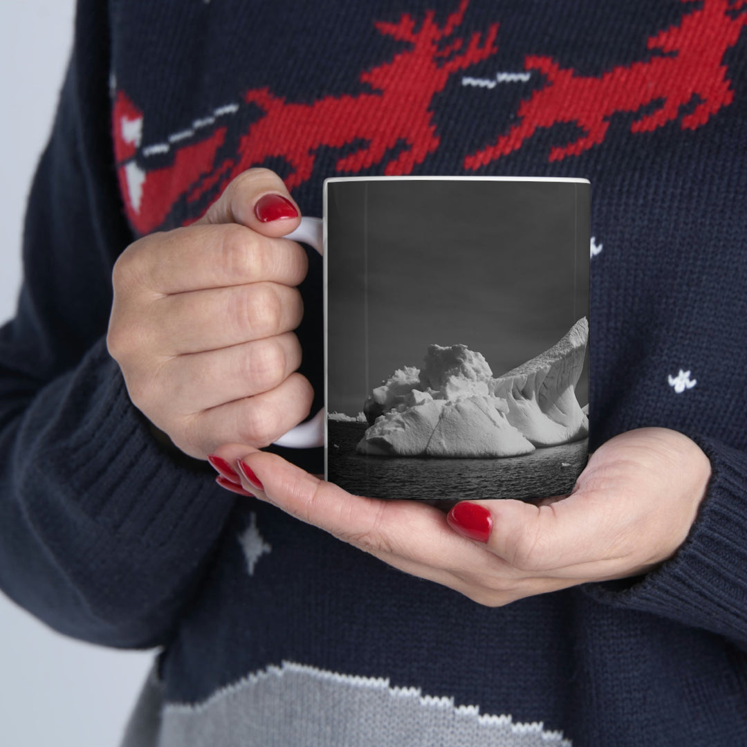 The Angles of an Iceberg in Black and White - Ceramic Mug 11oz - Visiting This World