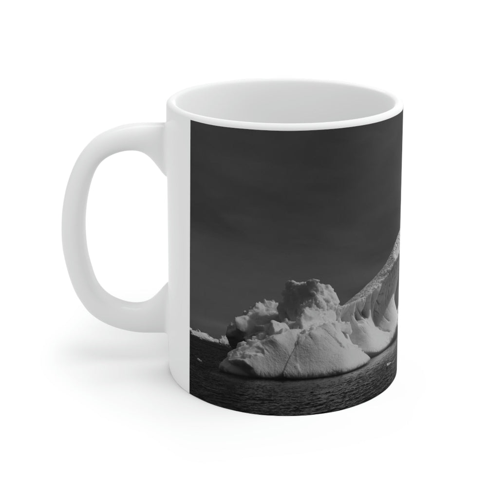 The Angles of an Iceberg in Black and White - Ceramic Mug 11oz - Visiting This World