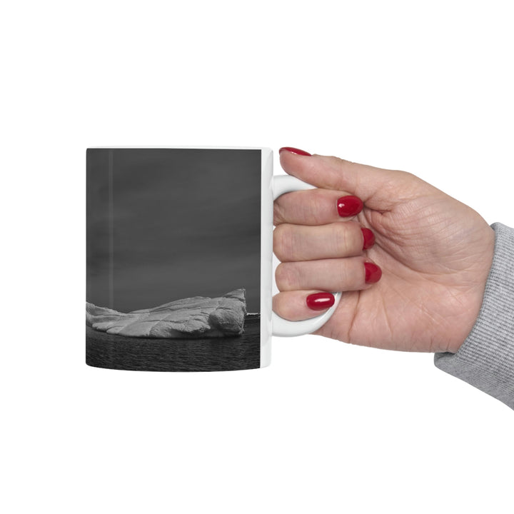 The Angles of an Iceberg in Black and White - Ceramic Mug 11oz - Visiting This World