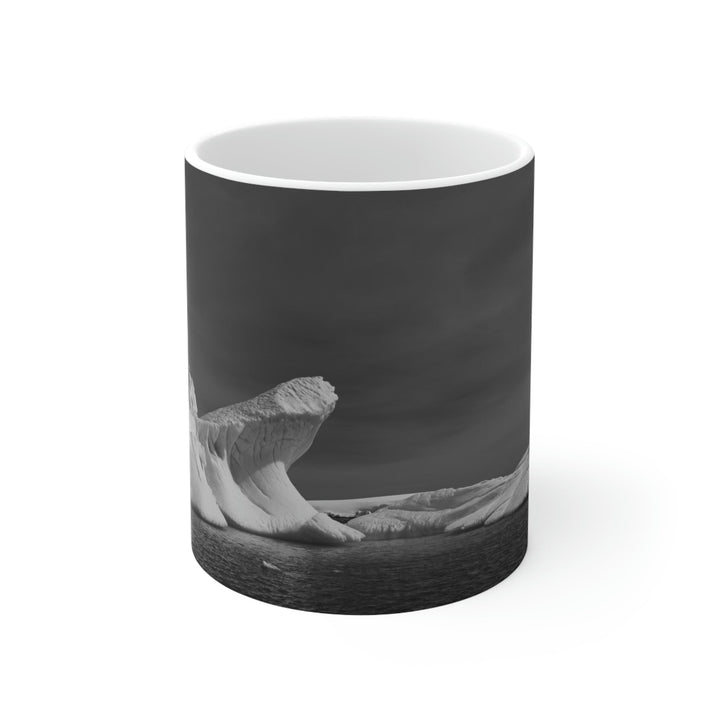 The Angles of an Iceberg in Black and White - Ceramic Mug 11oz - Visiting This World