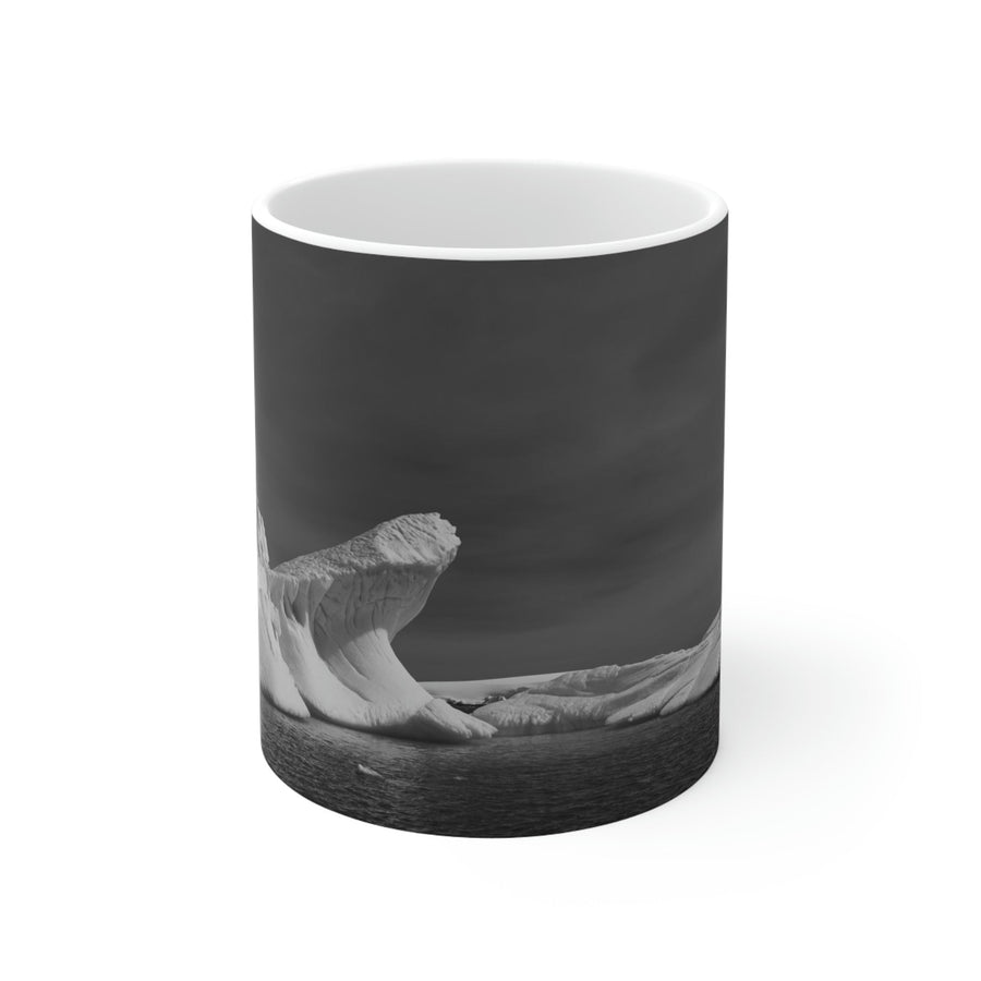 The Angles of an Iceberg in Black and White - Ceramic Mug 11oz - Visiting This World