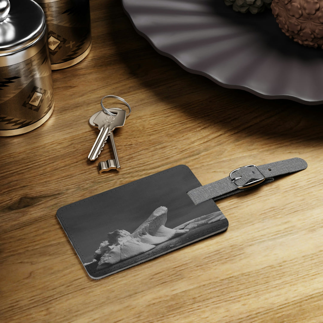 The Angles of an Iceberg in Black and White - Luggage Tag - Visiting This World