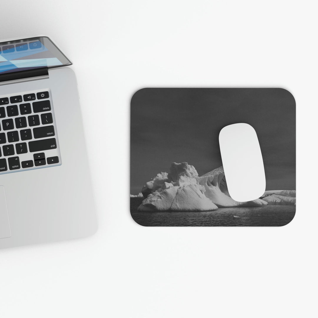 The Angles of an Iceberg in Black and White - Mouse Pad (Rectangle) - Visiting This World