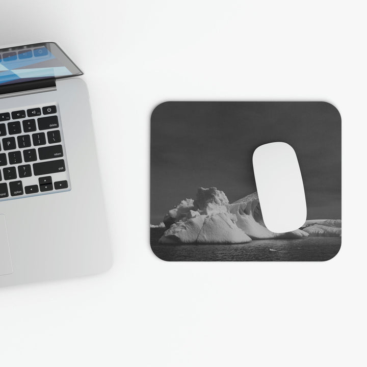 The Angles of an Iceberg in Black and White - Mouse Pad (Rectangle) - Visiting This World