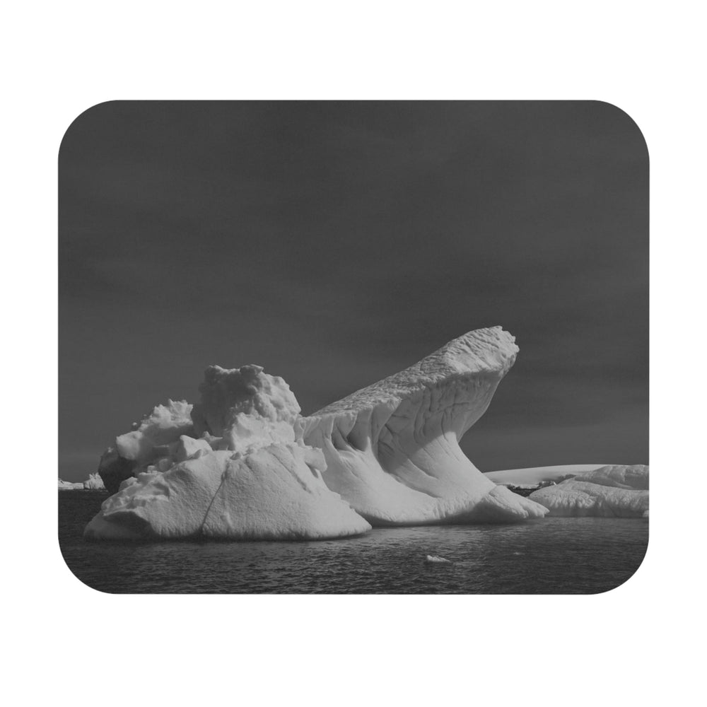 The Angles of an Iceberg in Black and White - Mouse Pad (Rectangle) - Visiting This World