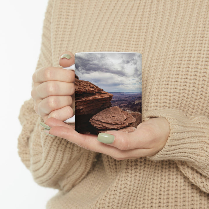 The Canyon Below - Ceramic Mug 11oz - Visiting This World