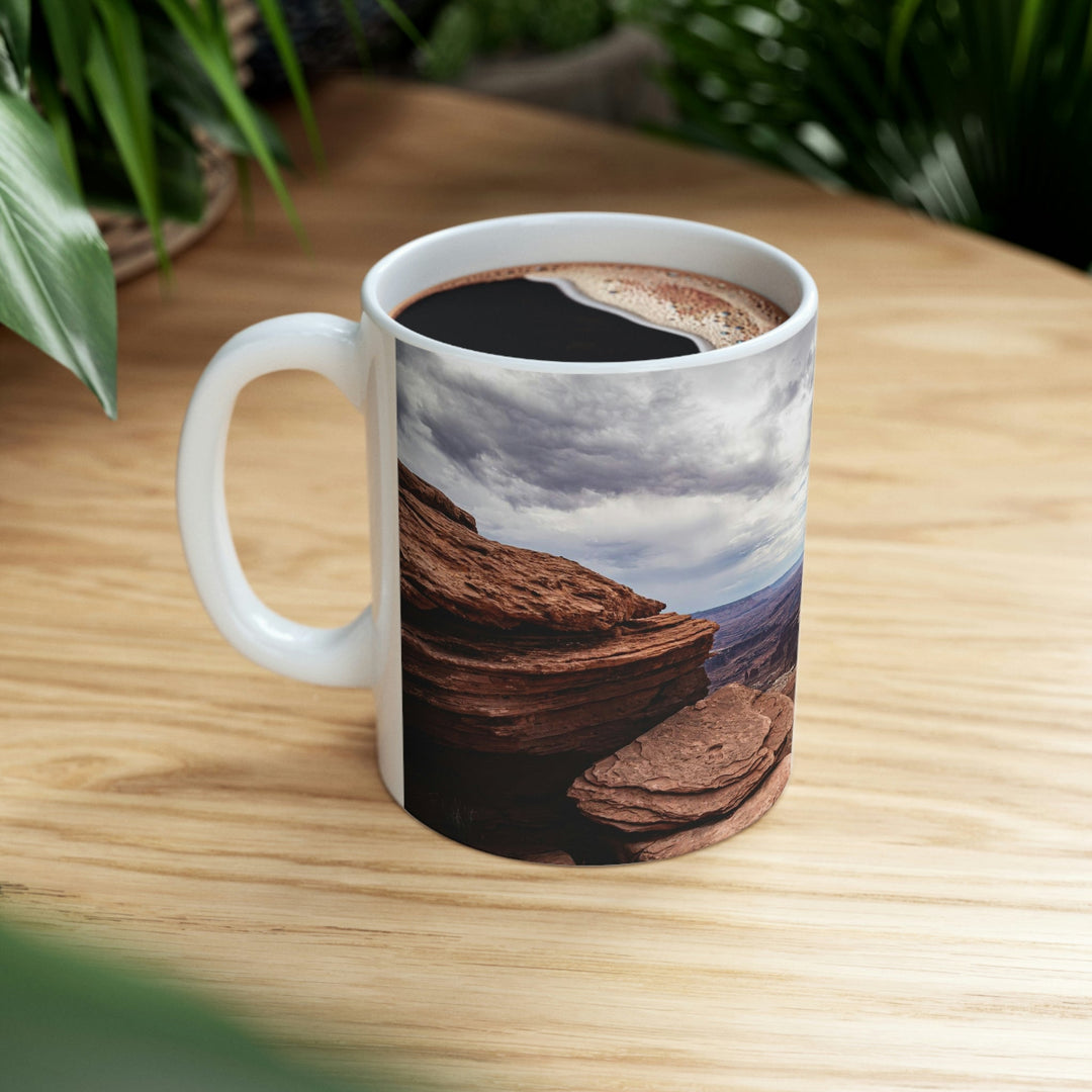 The Canyon Below - Ceramic Mug 11oz - Visiting This World