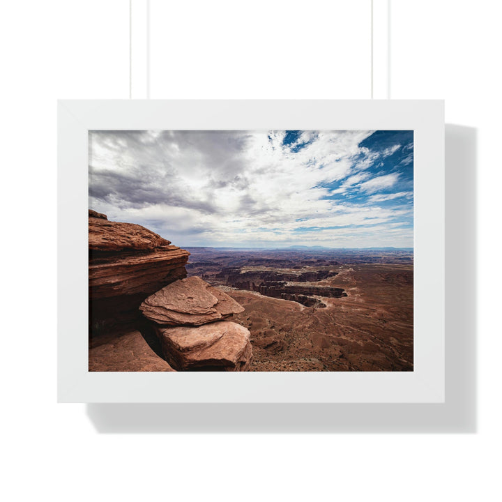 The Canyon Below - Framed Print - Visiting This World