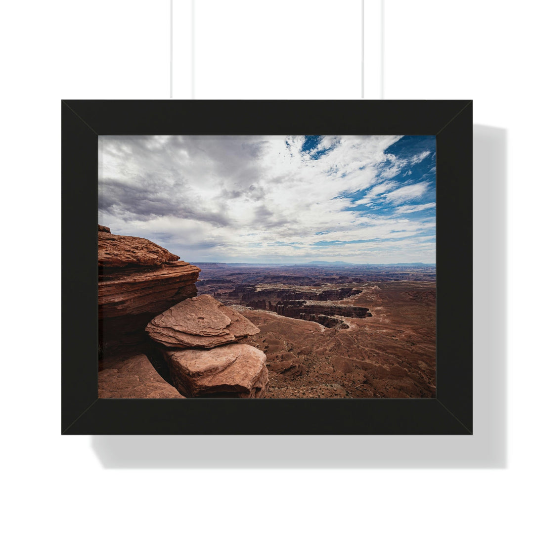 The Canyon Below - Framed Print - Visiting This World