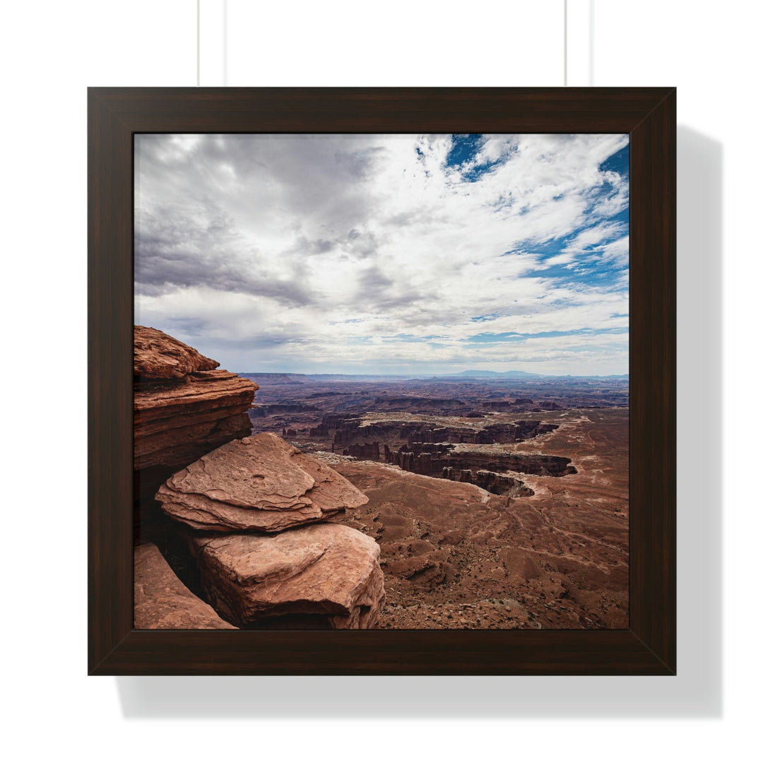 The Canyon Below - Framed Print - Visiting This World