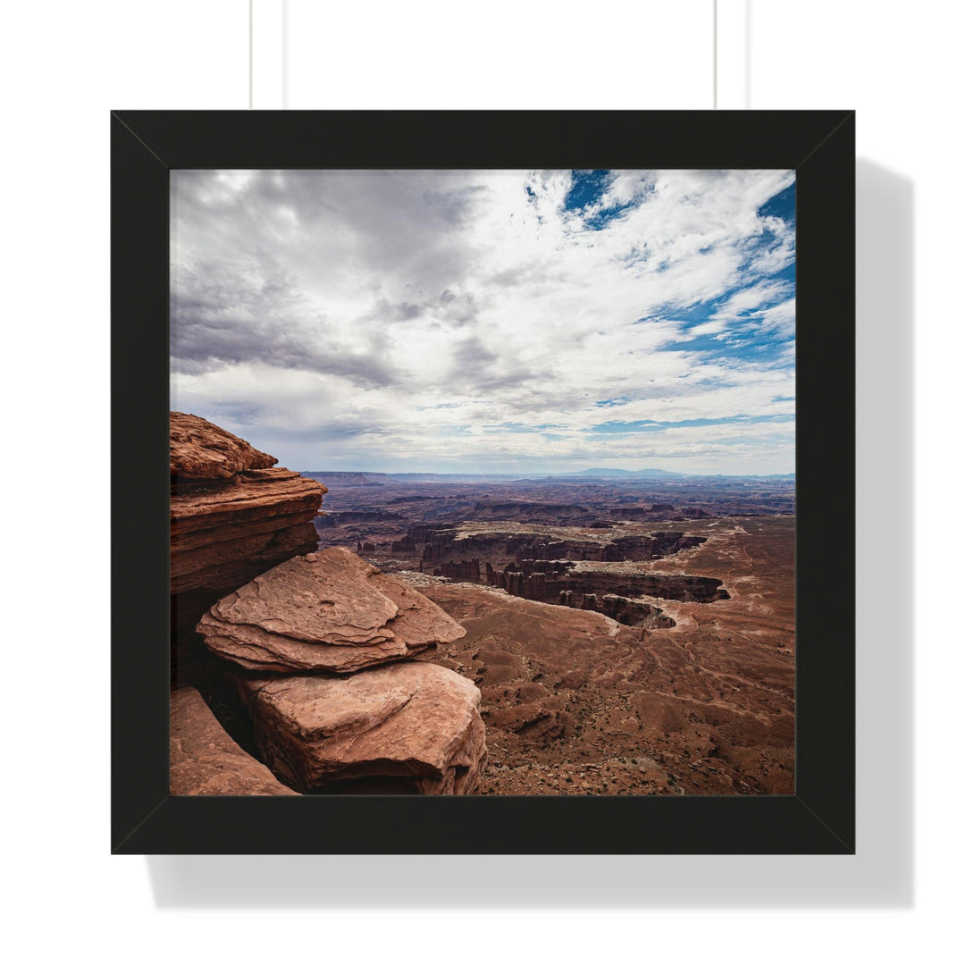 The Canyon Below - Framed Print - Visiting This World