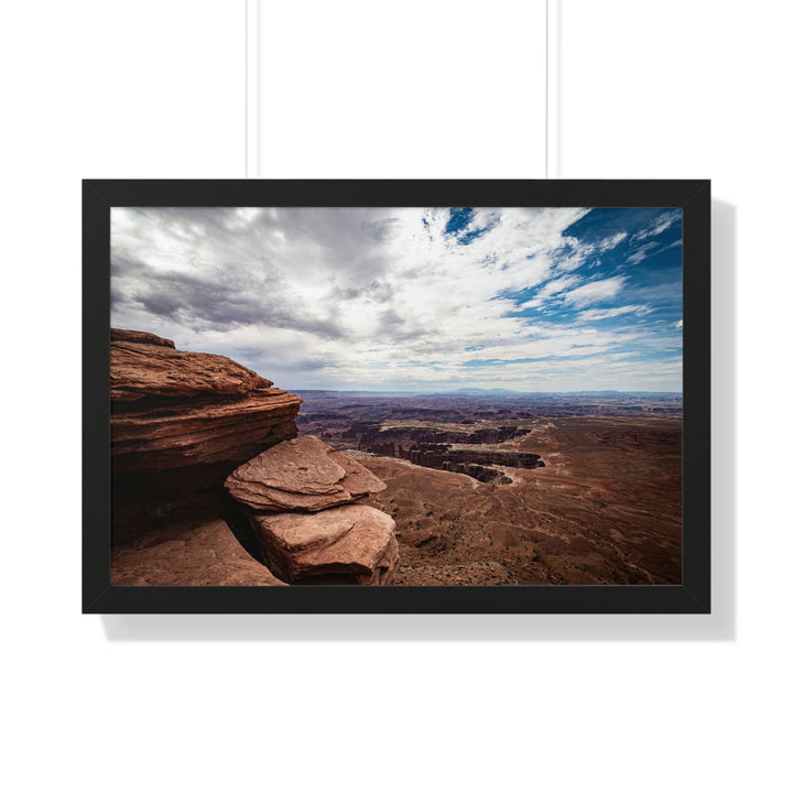 The Canyon Below - Framed Print - Visiting This World