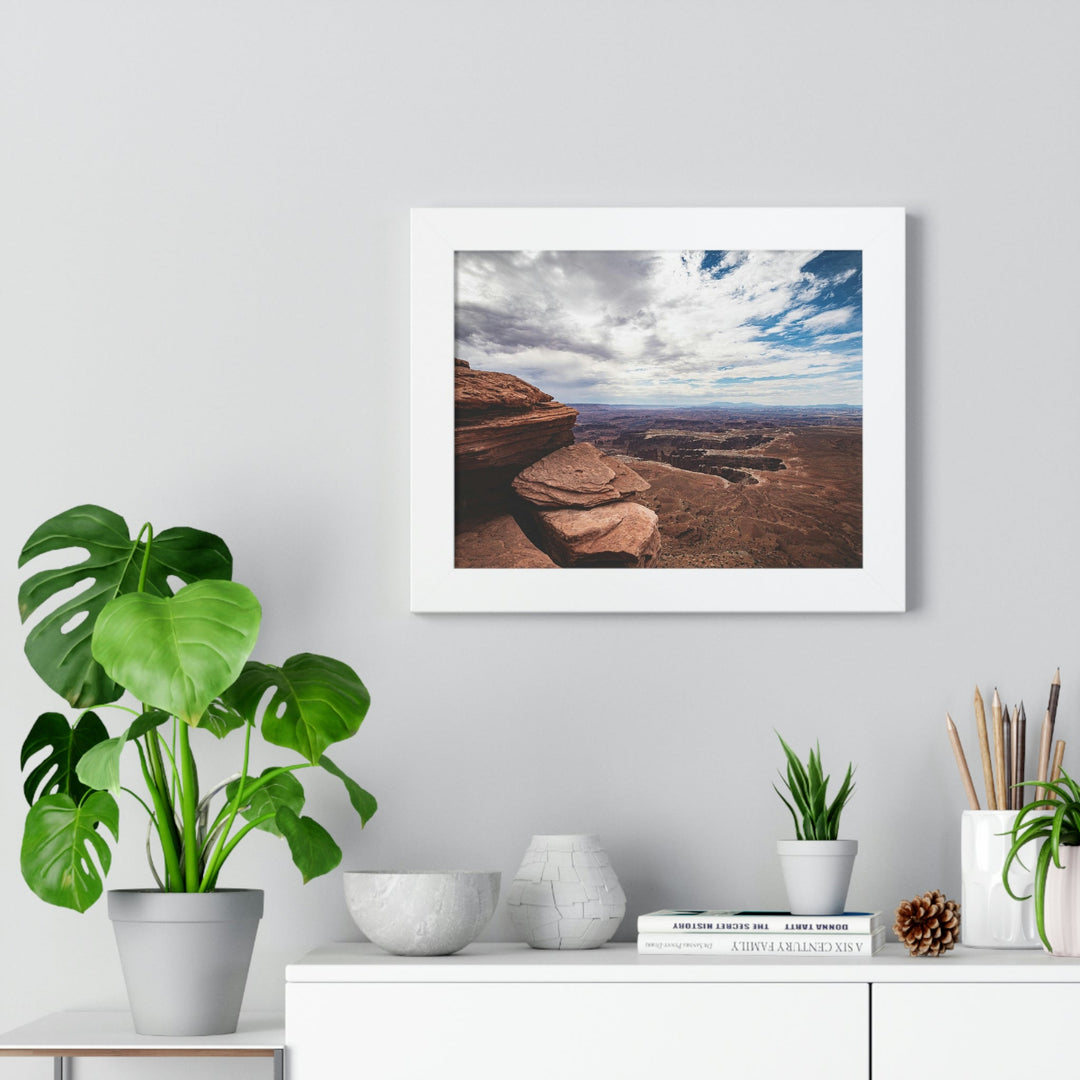 The Canyon Below - Framed Print - Visiting This World