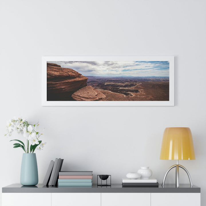 The Canyon Below - Framed Print - Visiting This World