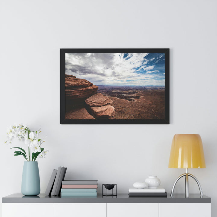 The Canyon Below - Framed Print - Visiting This World