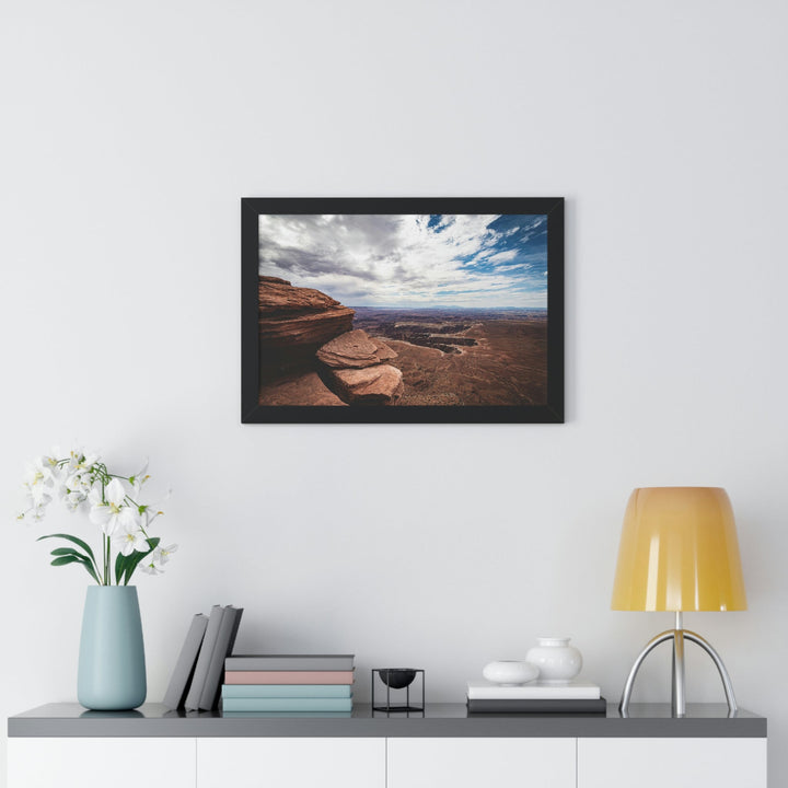 The Canyon Below - Framed Print - Visiting This World