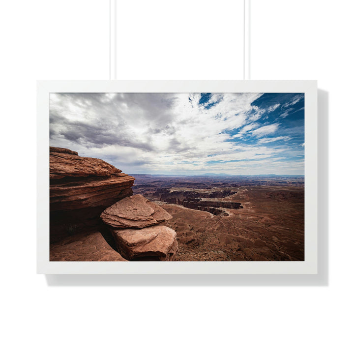 The Canyon Below - Framed Print - Visiting This World