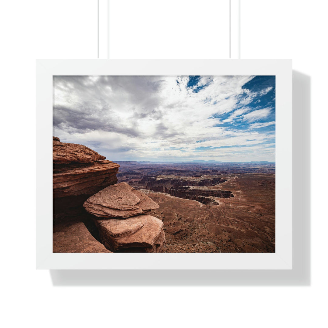 The Canyon Below - Framed Print - Visiting This World