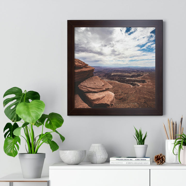 The Canyon Below - Framed Print - Visiting This World