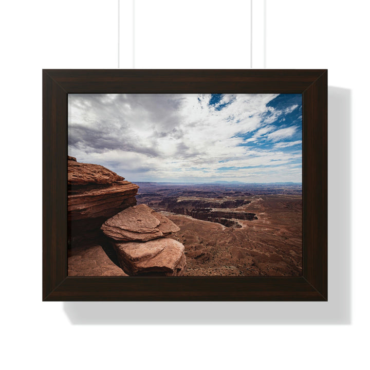 The Canyon Below - Framed Print - Visiting This World