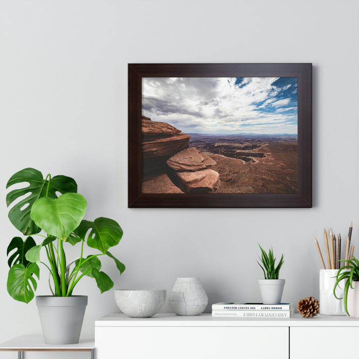 The Canyon Below - Framed Print - Visiting This World