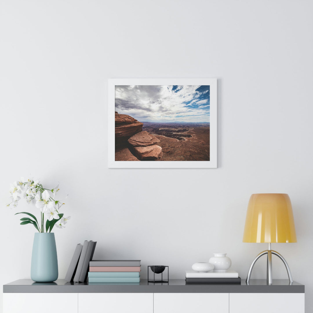 The Canyon Below - Framed Print - Visiting This World