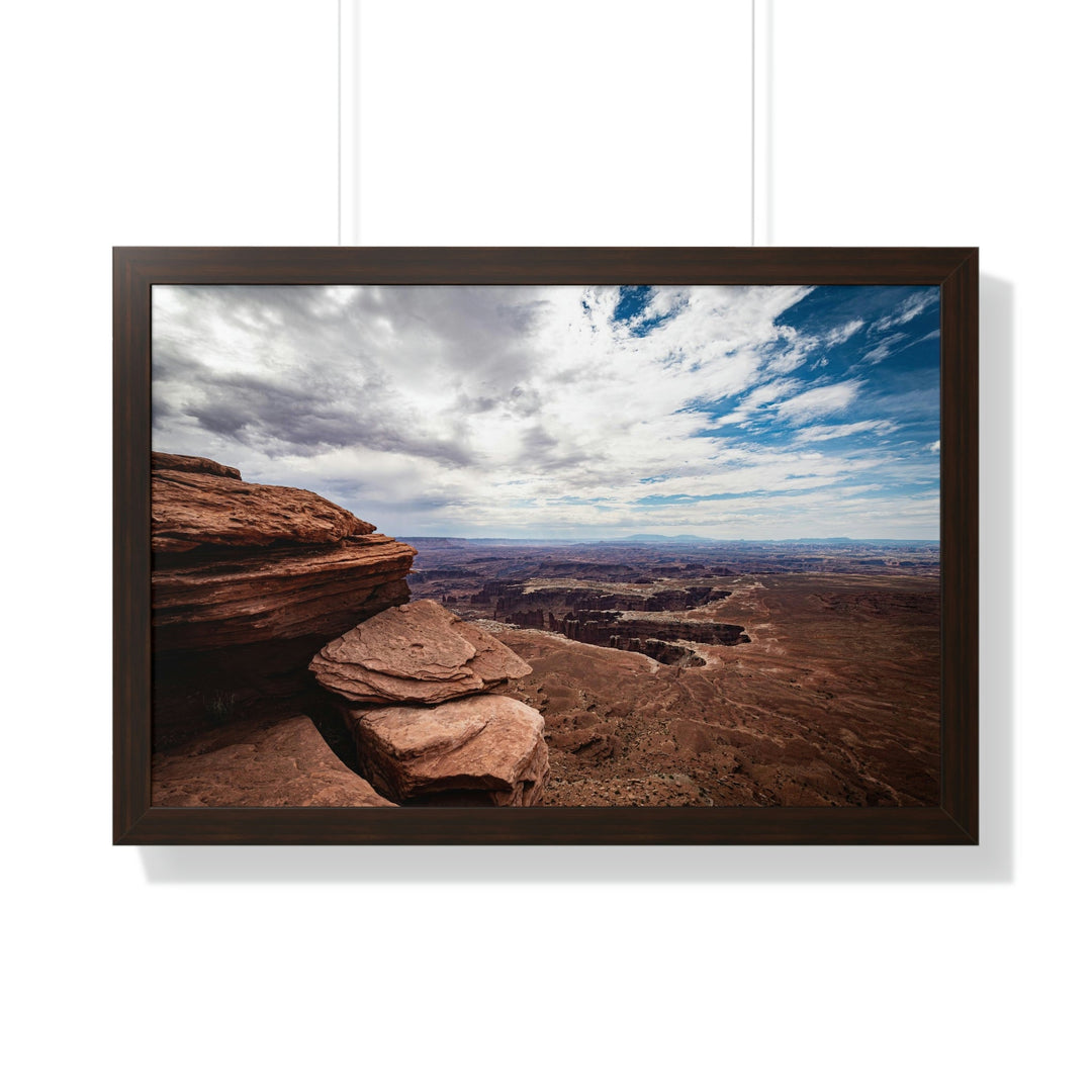 The Canyon Below - Framed Print - Visiting This World