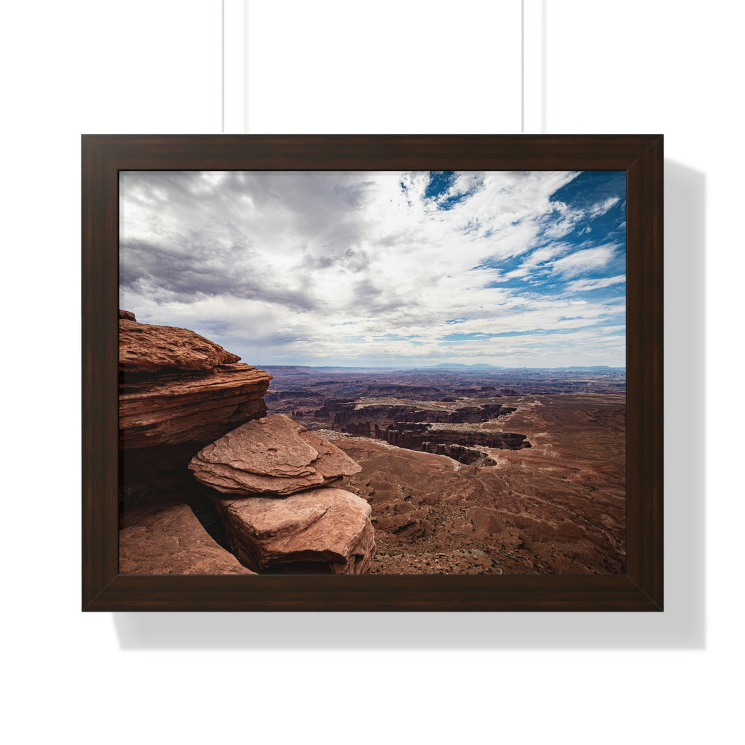 The Canyon Below - Framed Print - Visiting This World