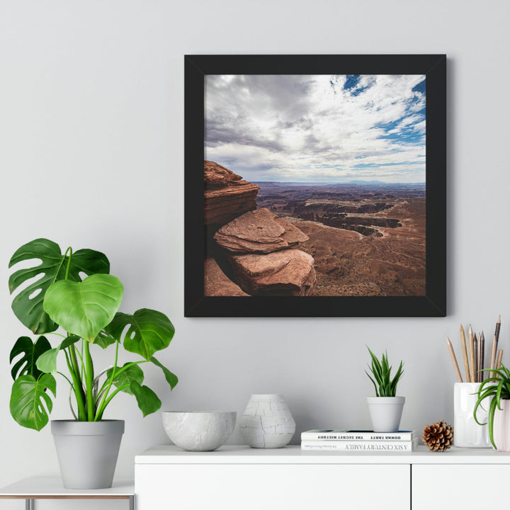 The Canyon Below - Framed Print - Visiting This World