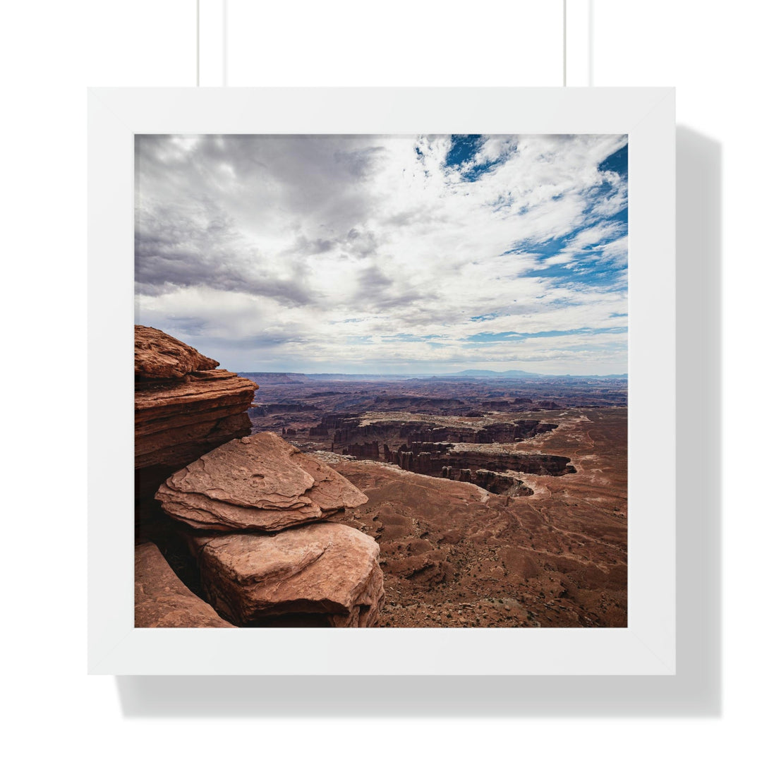 The Canyon Below - Framed Print - Visiting This World