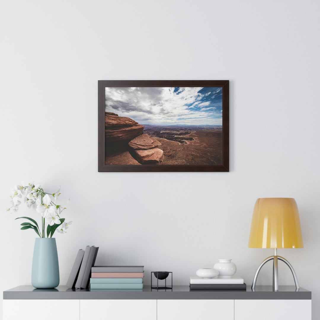 The Canyon Below - Framed Print - Visiting This World