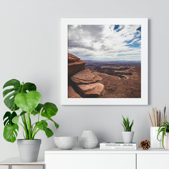 The Canyon Below - Framed Print - Visiting This World