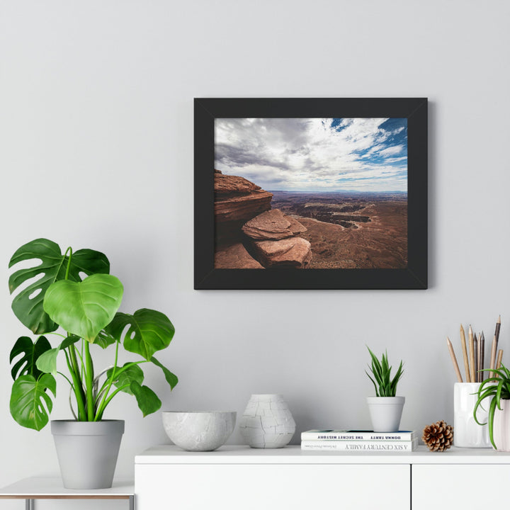 The Canyon Below - Framed Print - Visiting This World