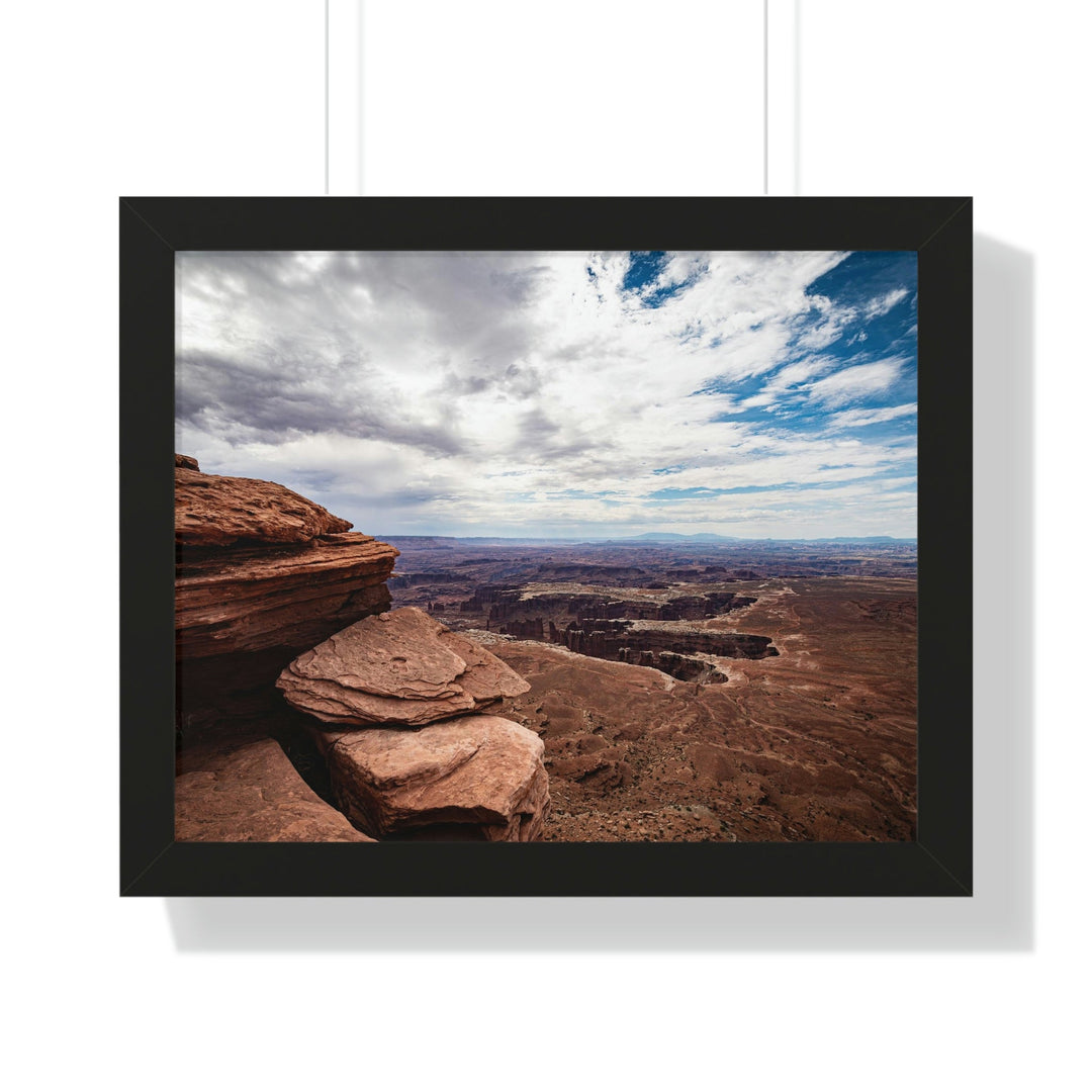 The Canyon Below - Framed Print - Visiting This World