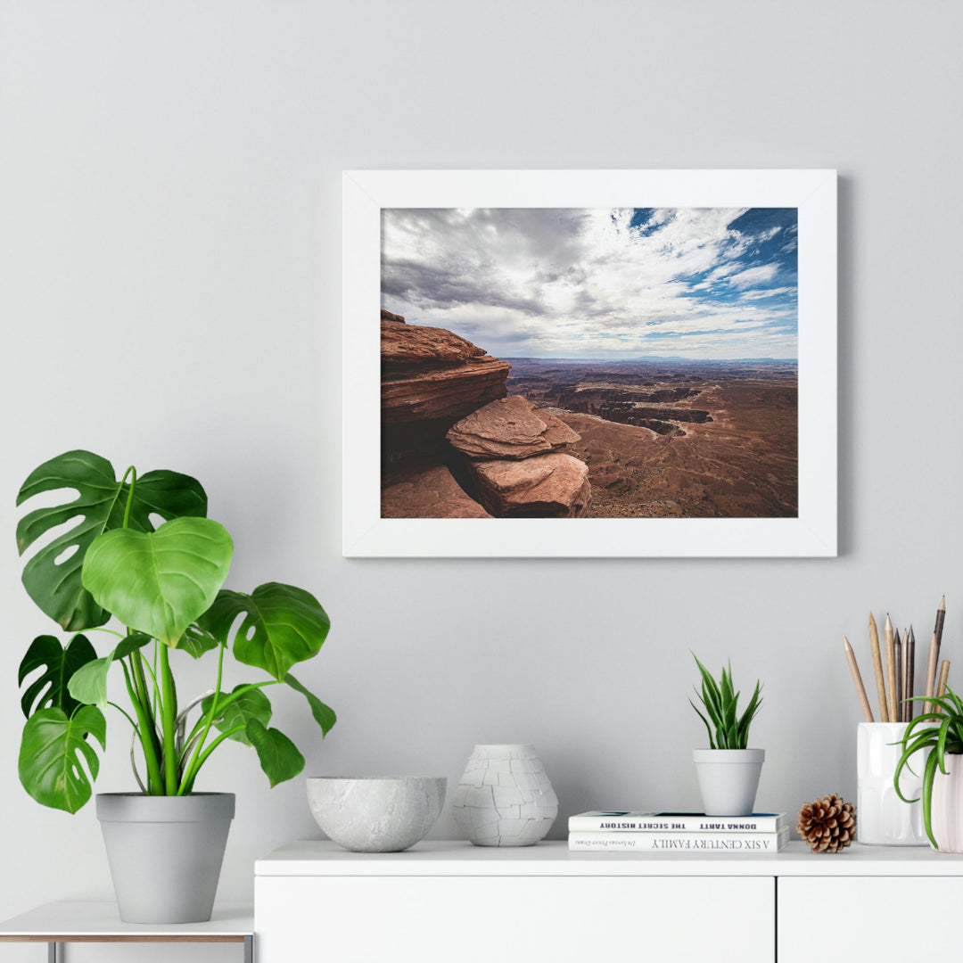 The Canyon Below - Framed Print - Visiting This World