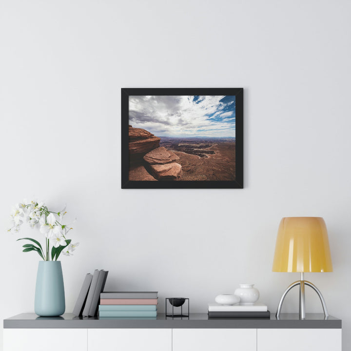 The Canyon Below - Framed Print - Visiting This World