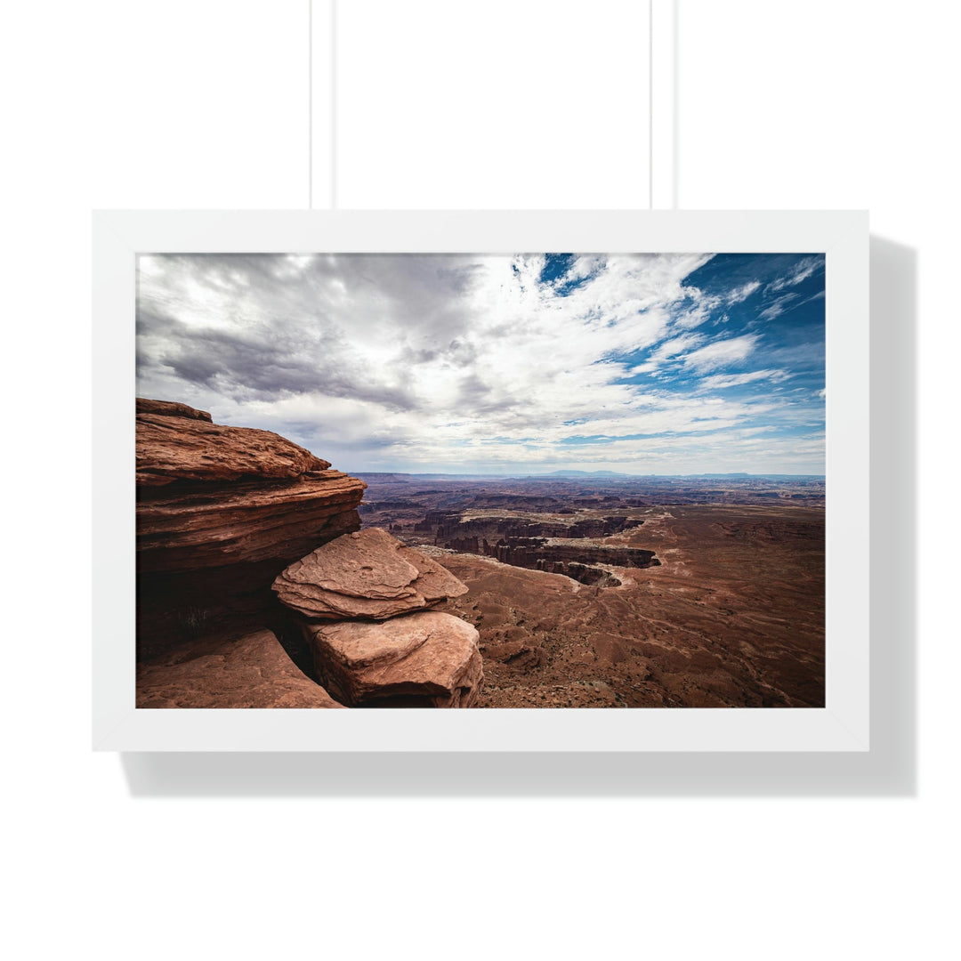 The Canyon Below - Framed Print - Visiting This World