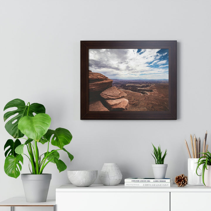 The Canyon Below - Framed Print - Visiting This World