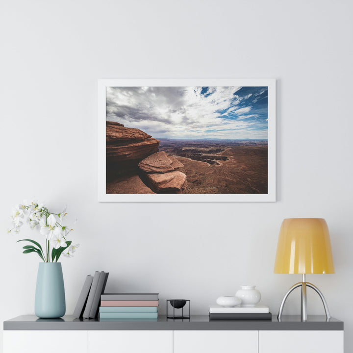 The Canyon Below - Framed Print - Visiting This World