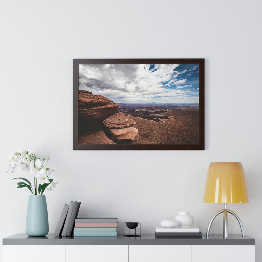 The Canyon Below - Framed Print - Visiting This World