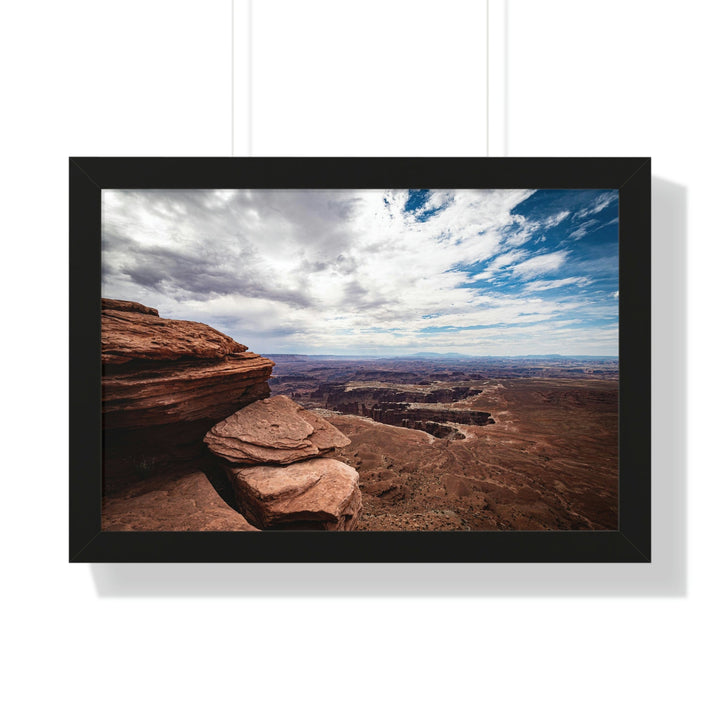 The Canyon Below - Framed Print - Visiting This World