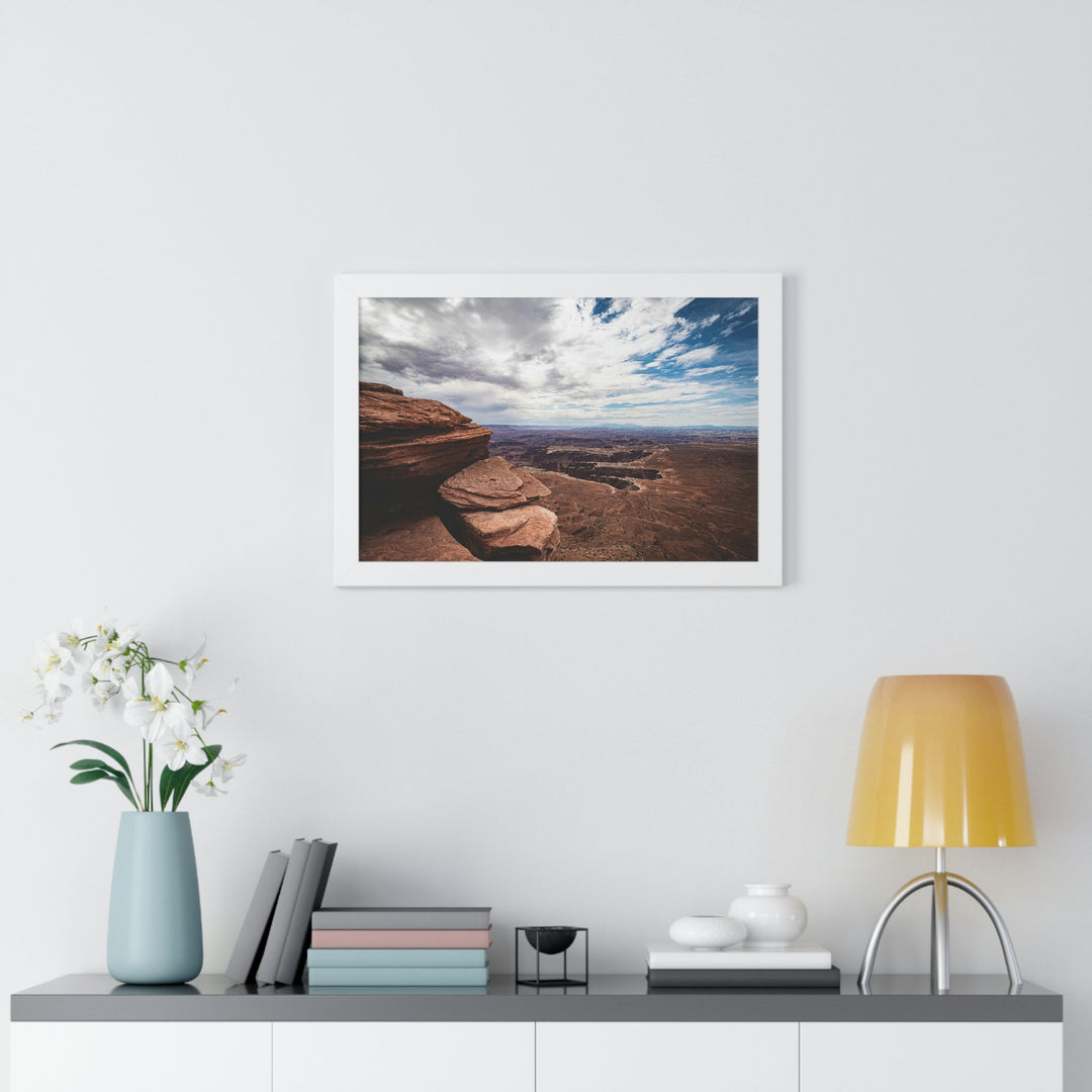 The Canyon Below - Framed Print - Visiting This World