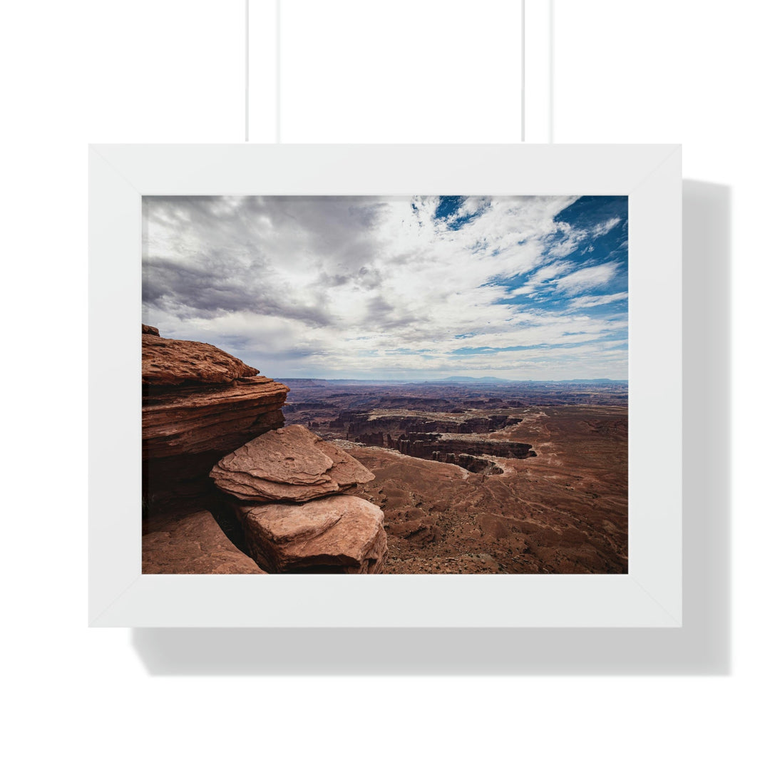 The Canyon Below - Framed Print - Visiting This World