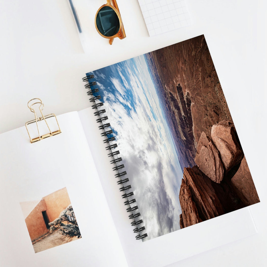 The Canyon Below - Spiral Ruled Line Notebook - Visiting This World