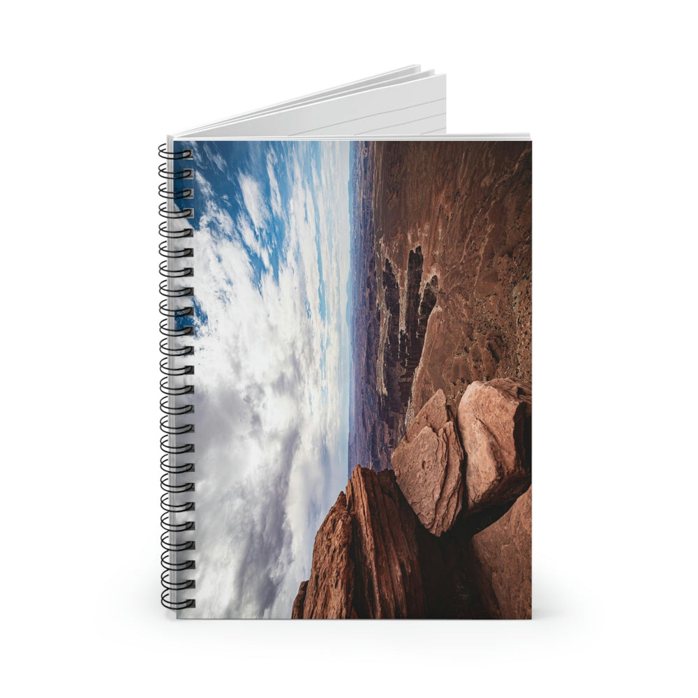 The Canyon Below - Spiral Ruled Line Notebook - Visiting This World