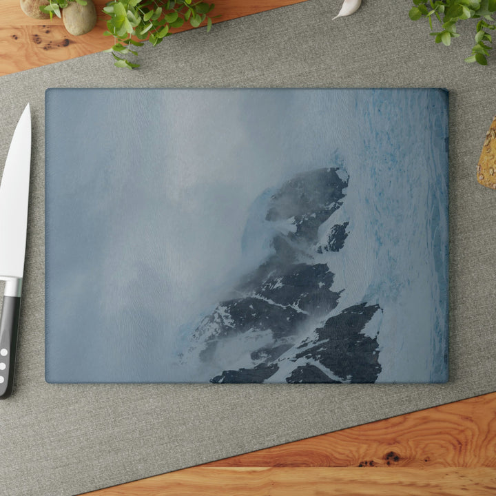 The Mist Descends - Glass Cutting Board - Visiting This World