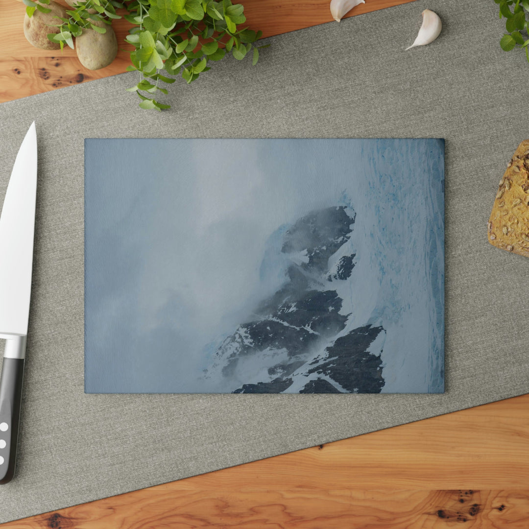 The Mist Descends - Glass Cutting Board - Visiting This World