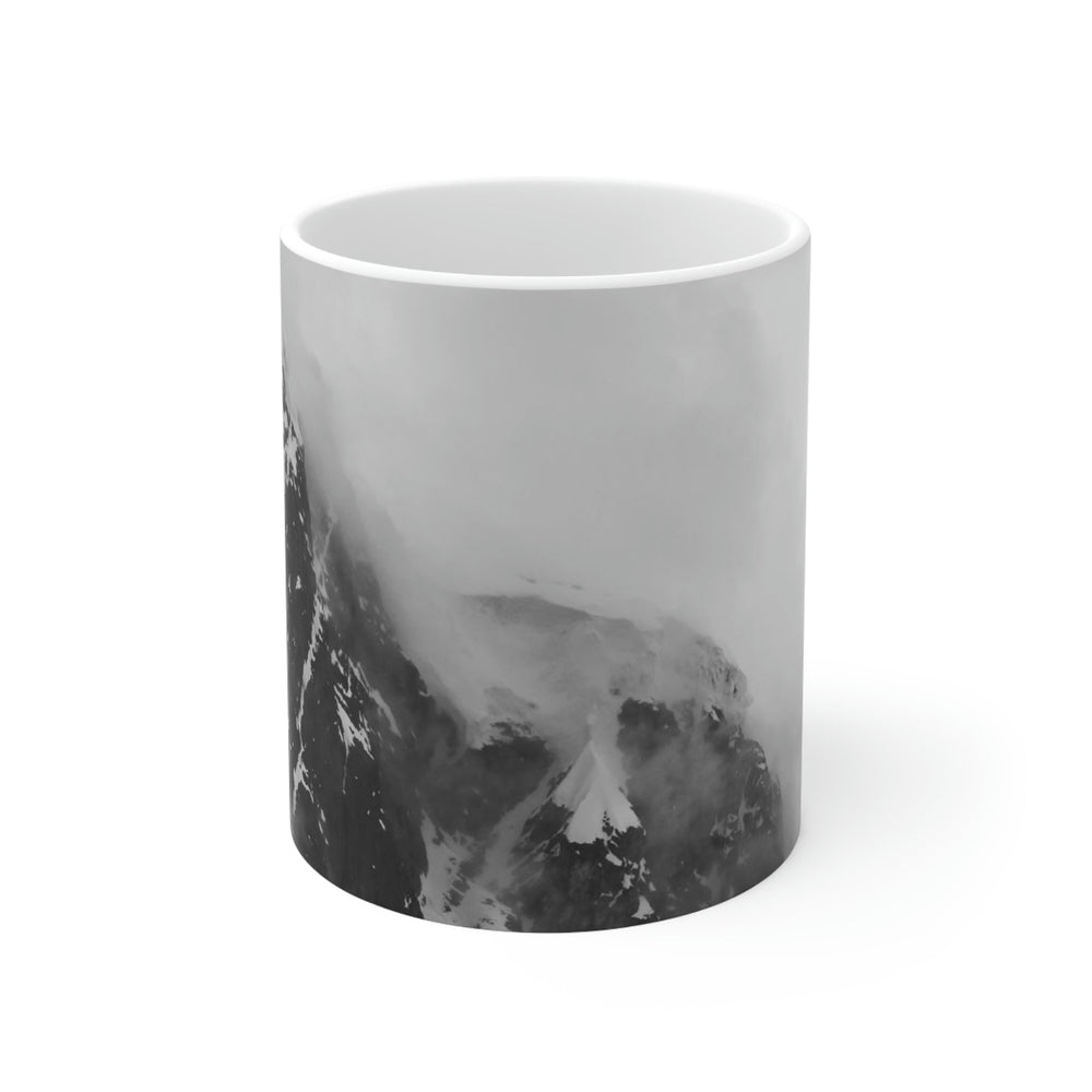 The Mist Descends in Black and White - Ceramic Mug 11oz - Visiting This World