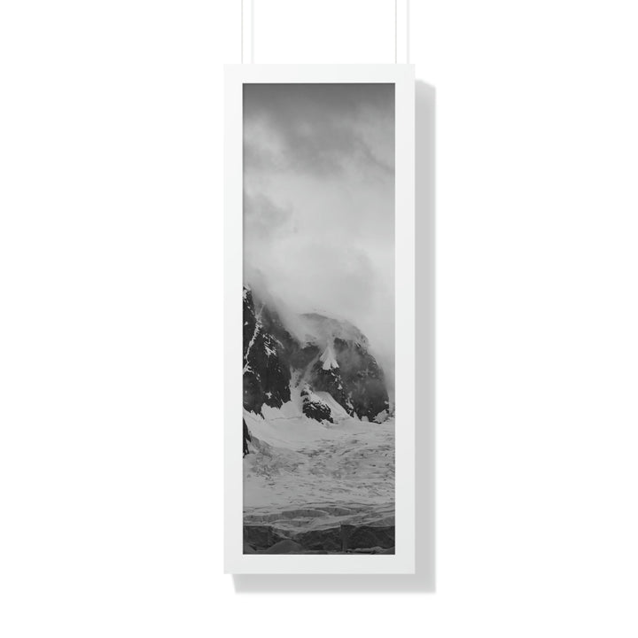 The Mist Descends in Black and White - Framed Print - Visiting This World