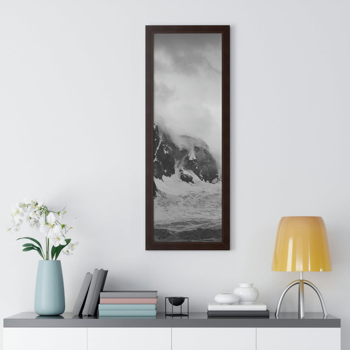 The Mist Descends in Black and White - Framed Print - Visiting This World